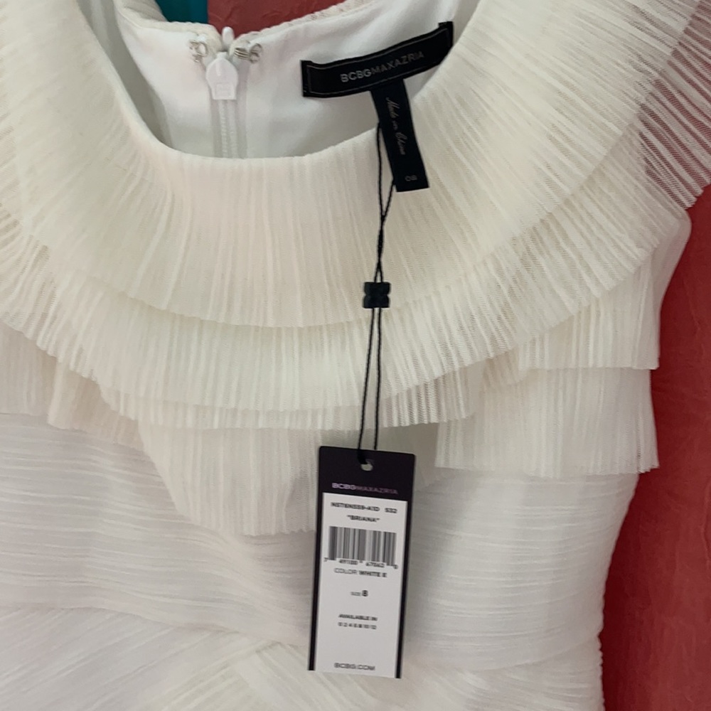 🔥BCBGMaxazaria Briana organza short pleated dress - Picture 6 of 6
